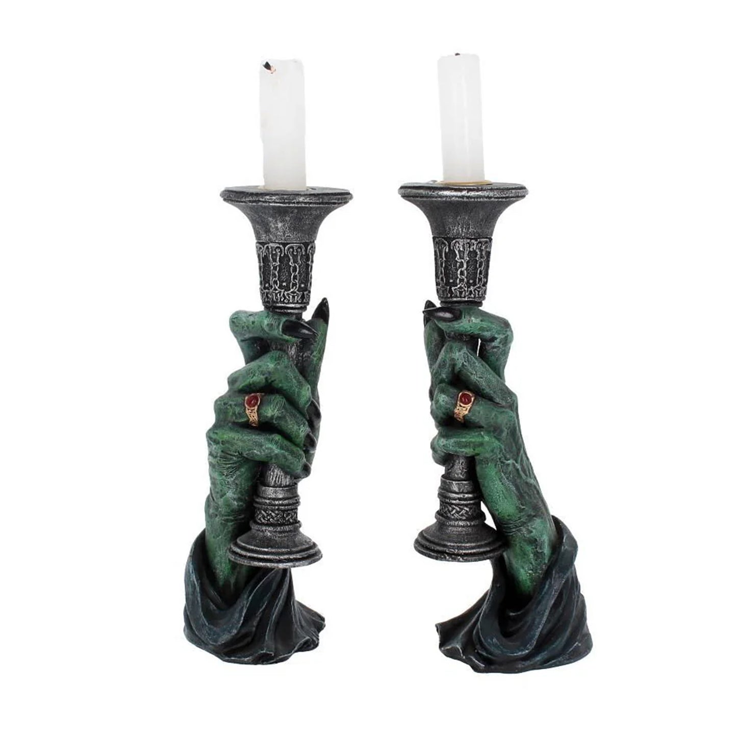 NEMESIS NOW - Candelabros Luz de la Oscuridad de 20 cm