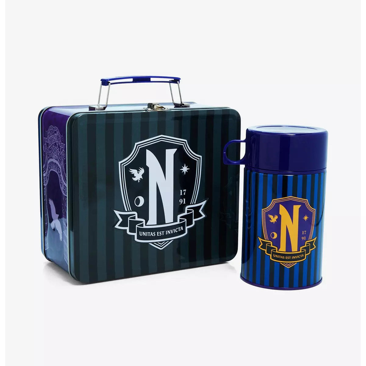 SURREAL ENTERTEINMENT - Wednesday Nevermore Academy Set (Lonchera + Termo)