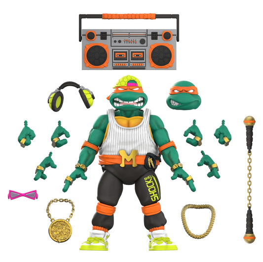 SUPER 7 - TMNT Ultimates! Wave 11 - Rapper Mike (Figura de 7")
