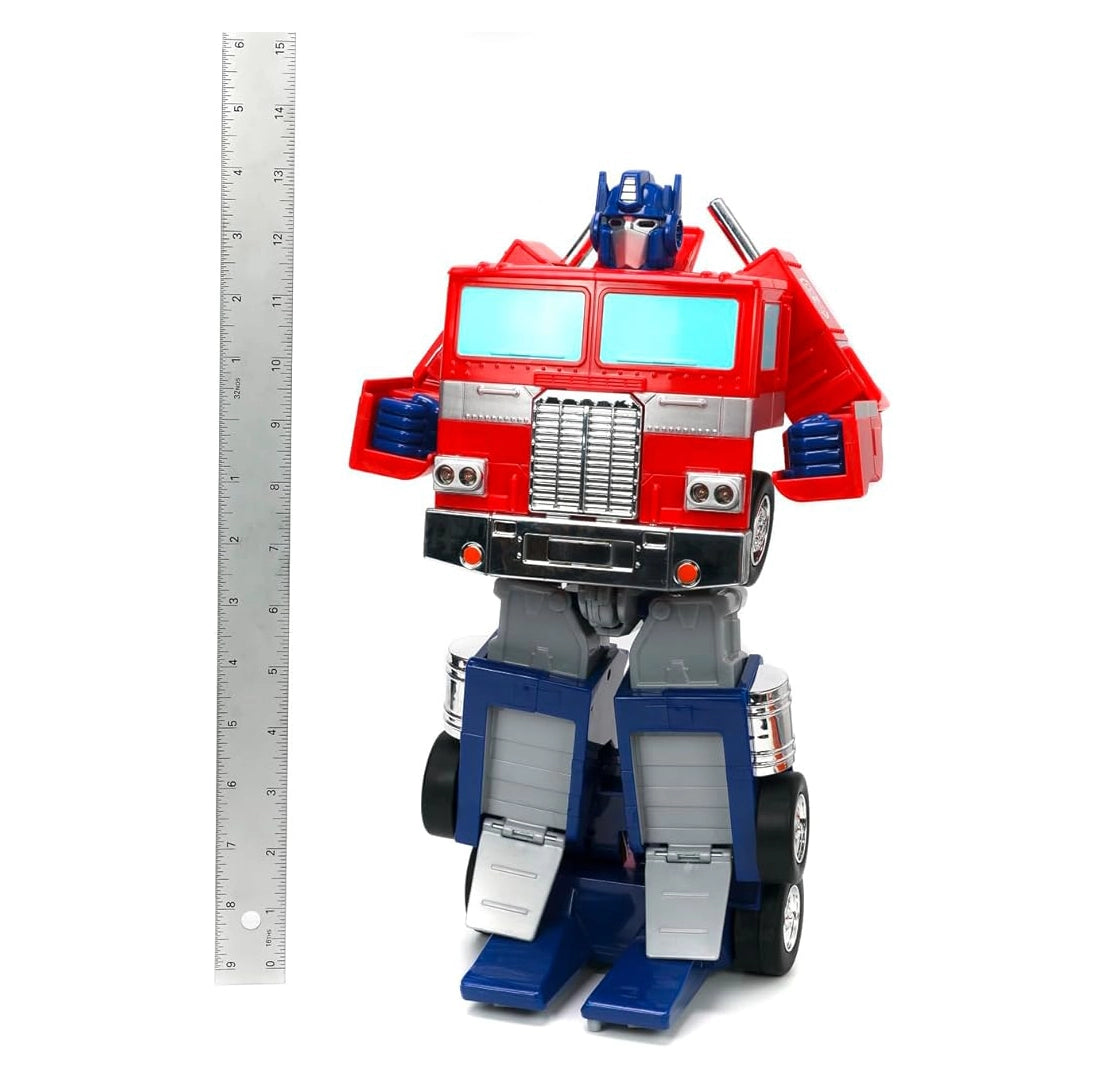 JADA TOYS - Transformers: G1 Optimus Prime - Figura de 12" (conversión a control remoto)