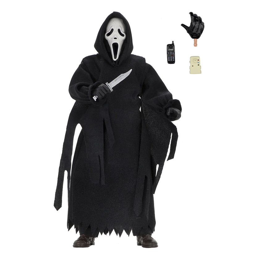 NECA - Ghost Face (Figura de 8" con ropa de tela)