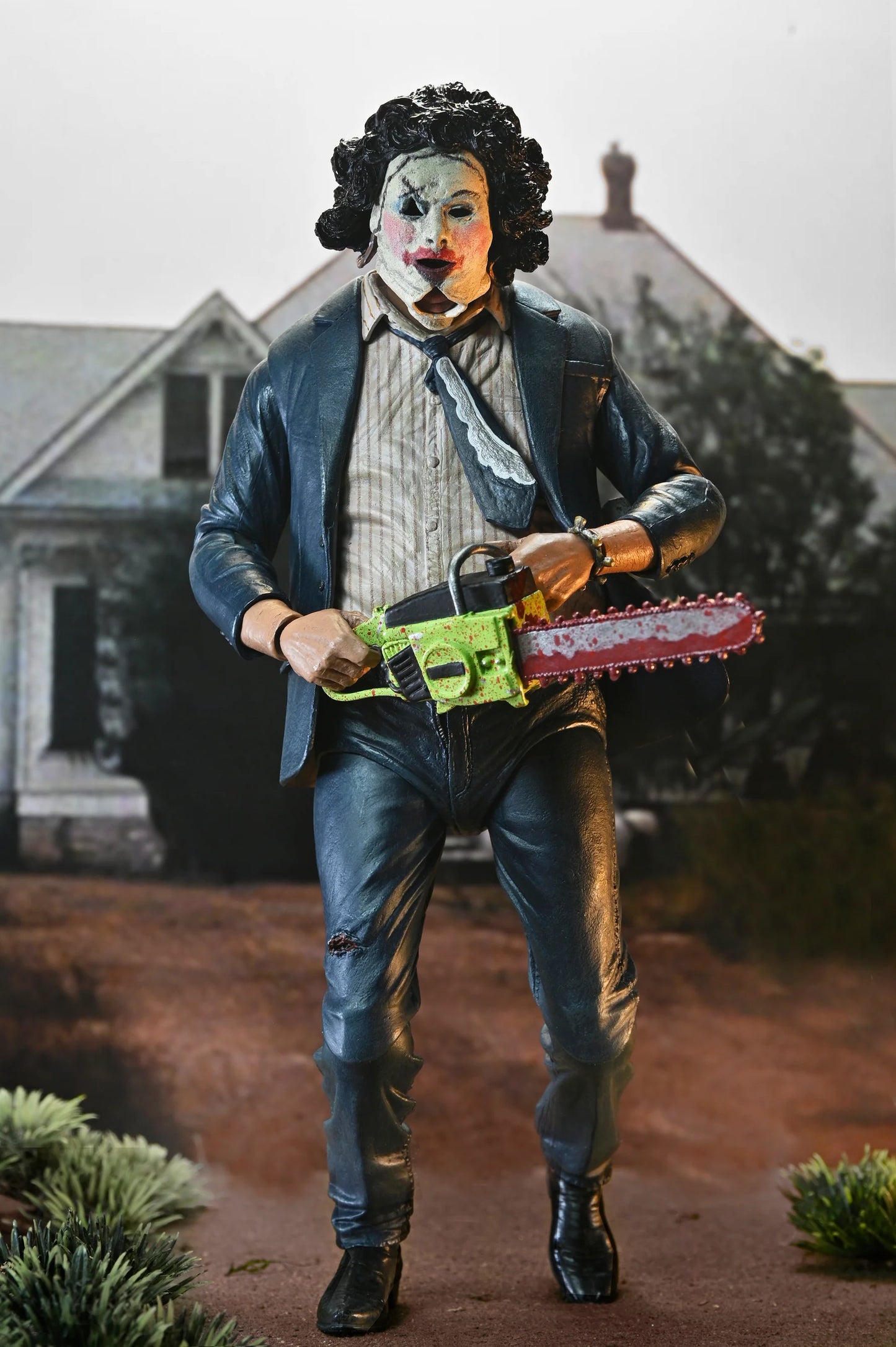 NECA - Texas Chainsaw Massacre - 50th Anniversary Ultimate Leatherface with Pretty Woman Mask (Figura de 7")