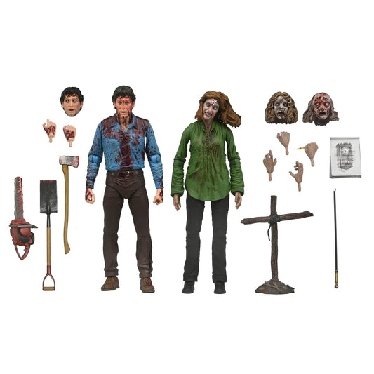 NECA - Evil Dead - Bloody Ash & Cheryl Williams - (2 pack - Figuras de 7")