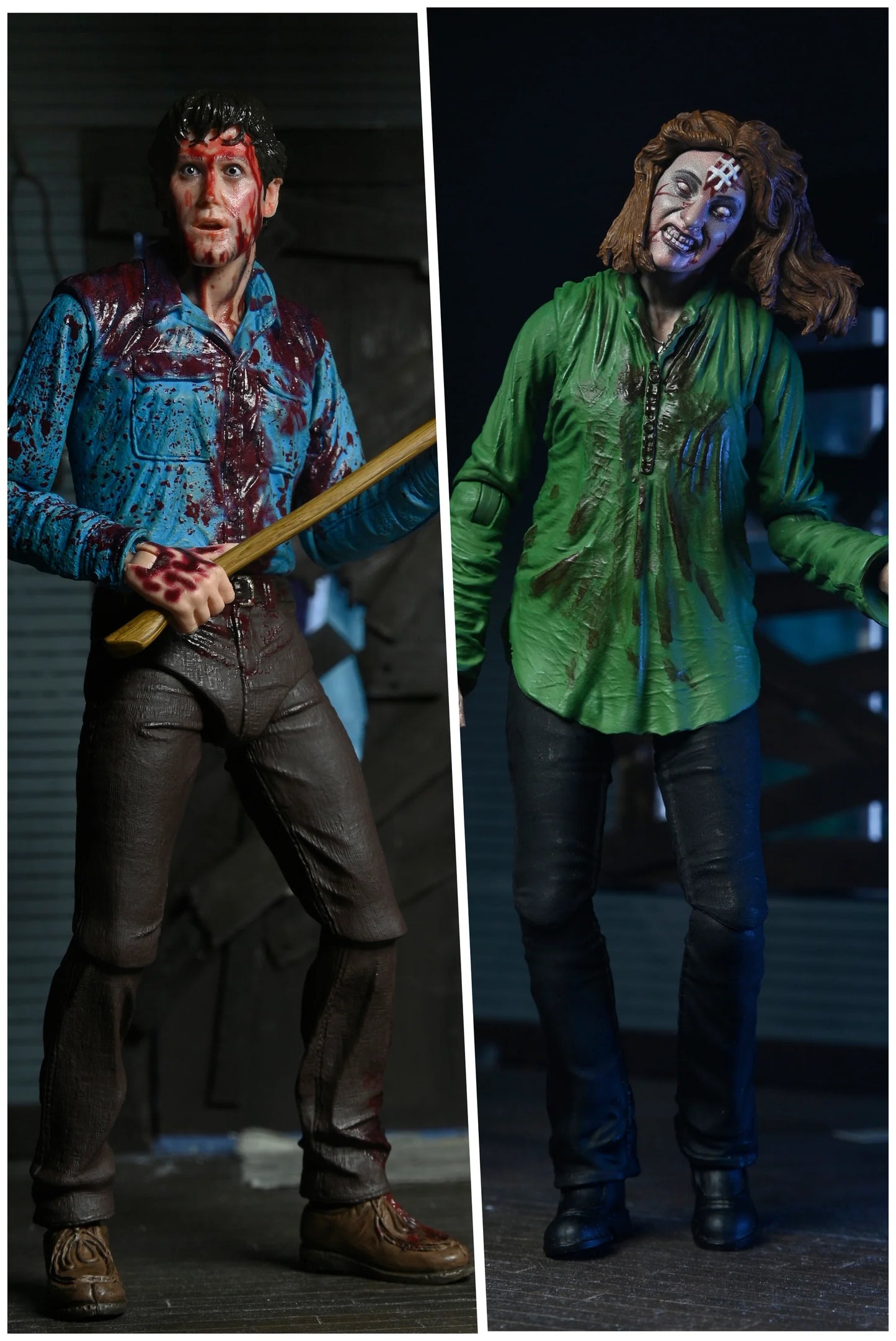 NECA - Evil Dead - Bloody Ash & Cheryl Williams - (2 pack - Figuras de 7")