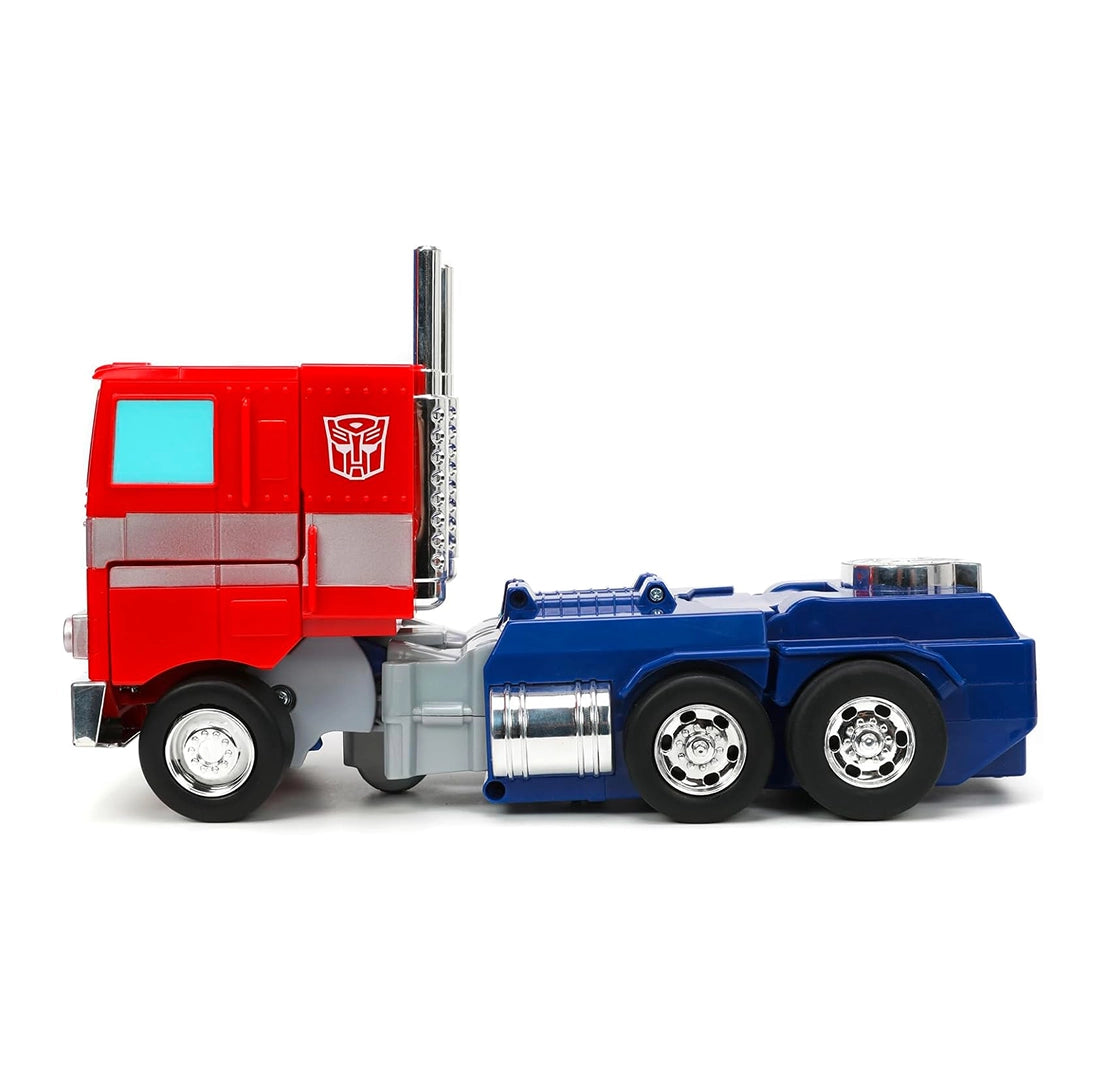JADA TOYS - Transformers: G1 Optimus Prime - Figura de 12" (conversión a control remoto)