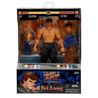JADA TOYS - Street Fighter II Ultra: Fei Long (Figura de 6")