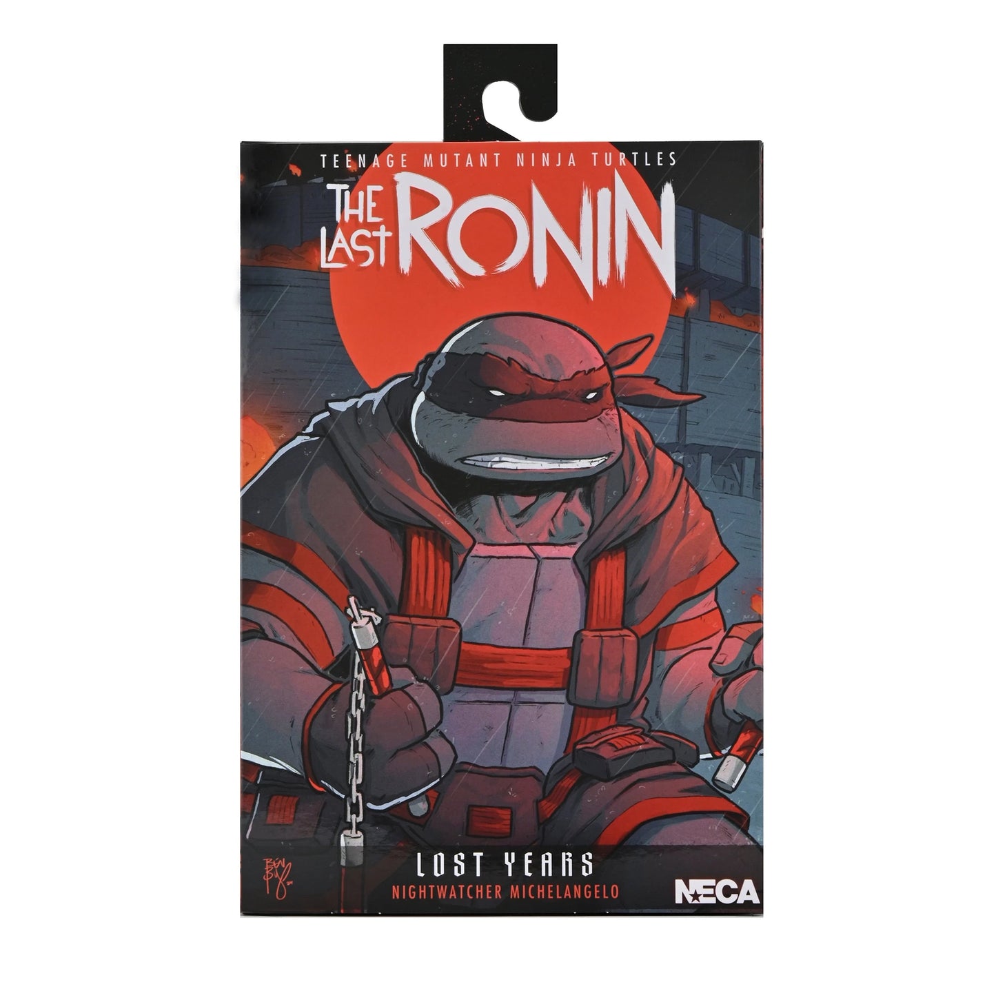 NECA - TMNT: The Last Ronin: Lost Years - Ultimate Nightwatcher Michelangelo (Figura de 7")