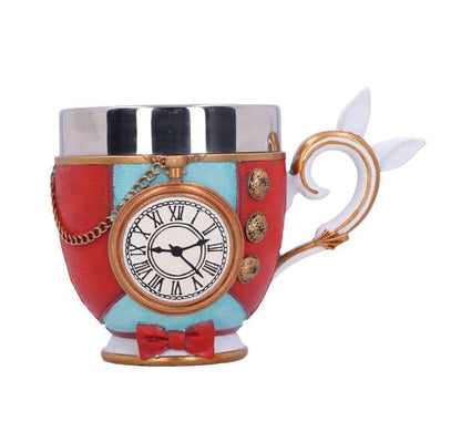 NEMESIS NOW - Pinkys Up: Alice, Rabbit, Hatter & Queen of Hearts (Set de 4 tazas decorativas)