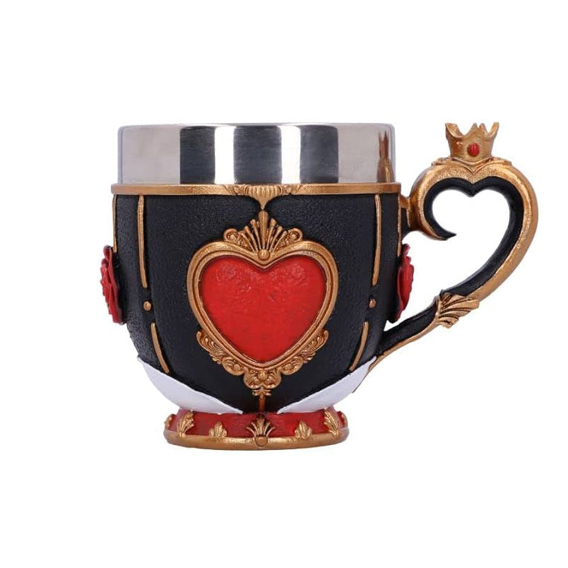NEMESIS NOW - Pinkys Up: Alice, Rabbit, Hatter & Queen of Hearts (Set de 4 tazas decorativas)