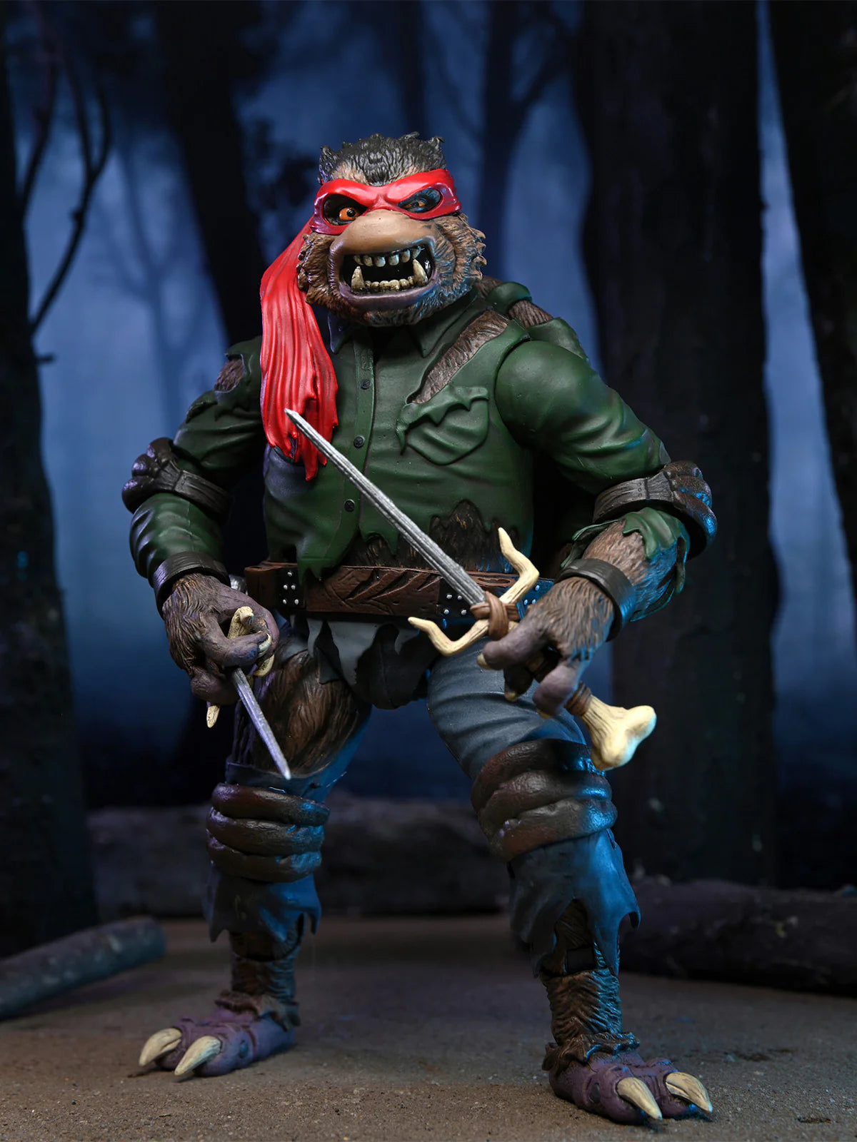 NECA - Universal Monsters x TMNT Ultimate! - Raphael as The Wolfman (Figura de 7")