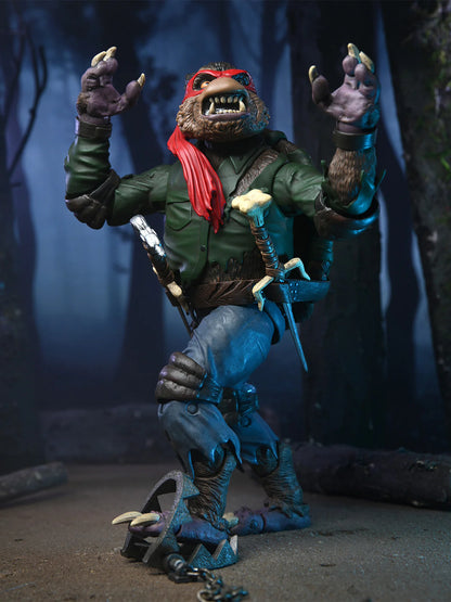NECA - Universal Monsters x TMNT Ultimate! - Raphael as The Wolfman (Figura de 7")