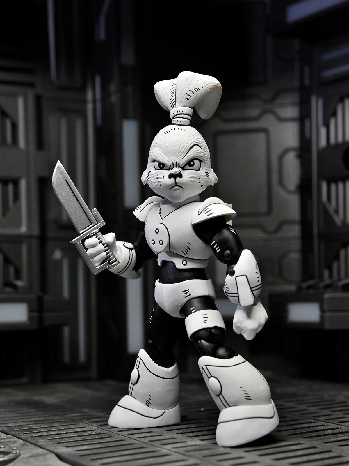 NECA - TMNT Usagi Yojimbo – Space Usagi Yojimbo Black & White Figure (Figura de 7")