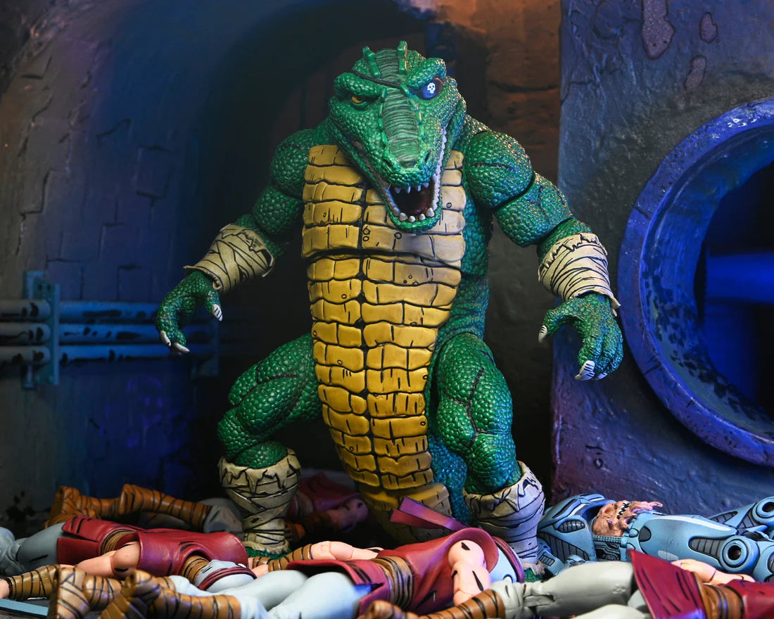 NECA - Teenage Mutant Ninja Turtles (Mirage Comics) - Leatherhead Deluxe Figure (Figura de 7")
