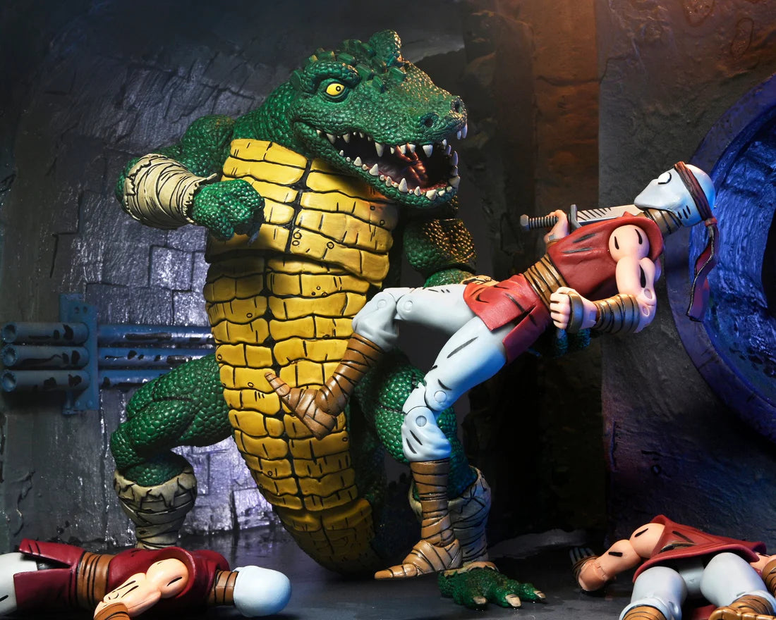 NECA - Teenage Mutant Ninja Turtles (Mirage Comics) - Leatherhead Deluxe Figure (Figura de 7")