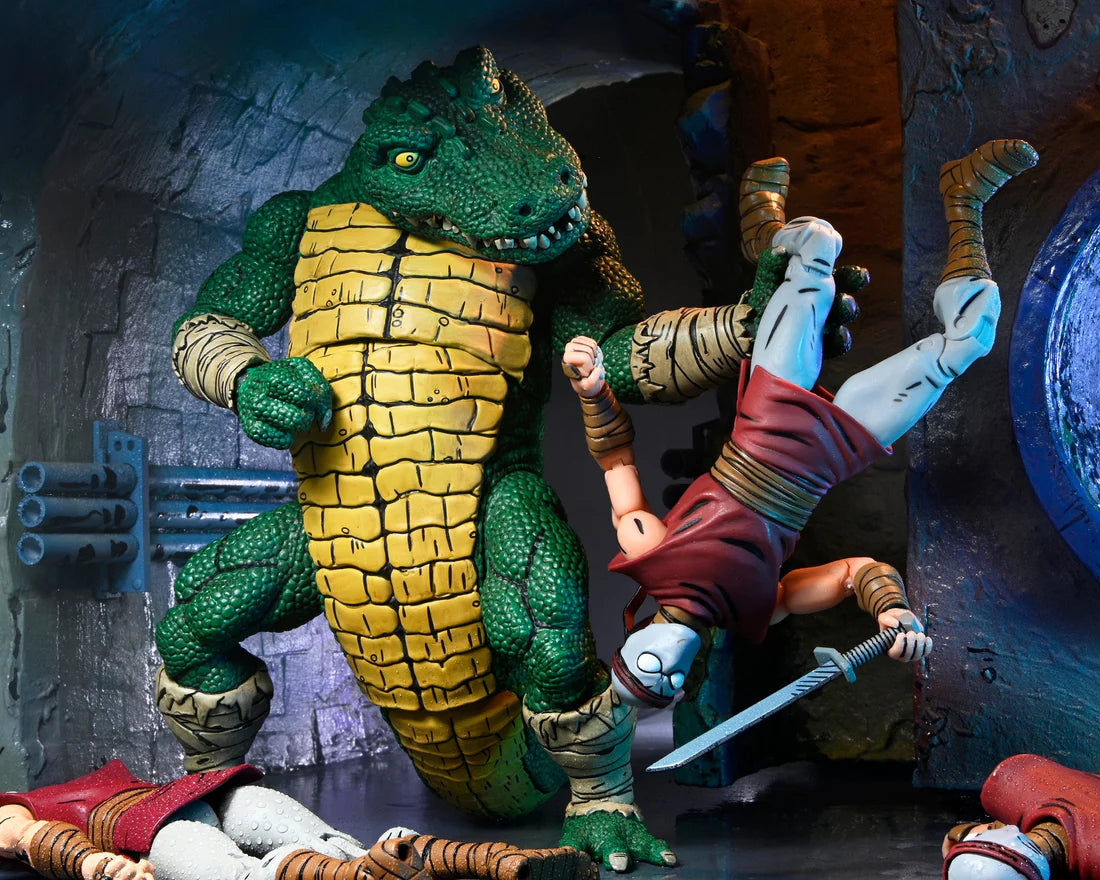 NECA - Teenage Mutant Ninja Turtles (Mirage Comics) - Leatherhead Deluxe Figure (Figura de 7")