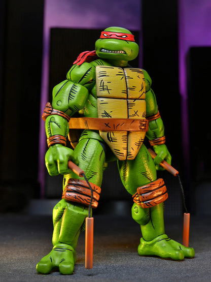 NECA - Teenage Mutant Ninja Turtles (Mirage Comics TMNT) - Raphael + Michelangelo + Donatello + Leonardo (Figuras de 7")