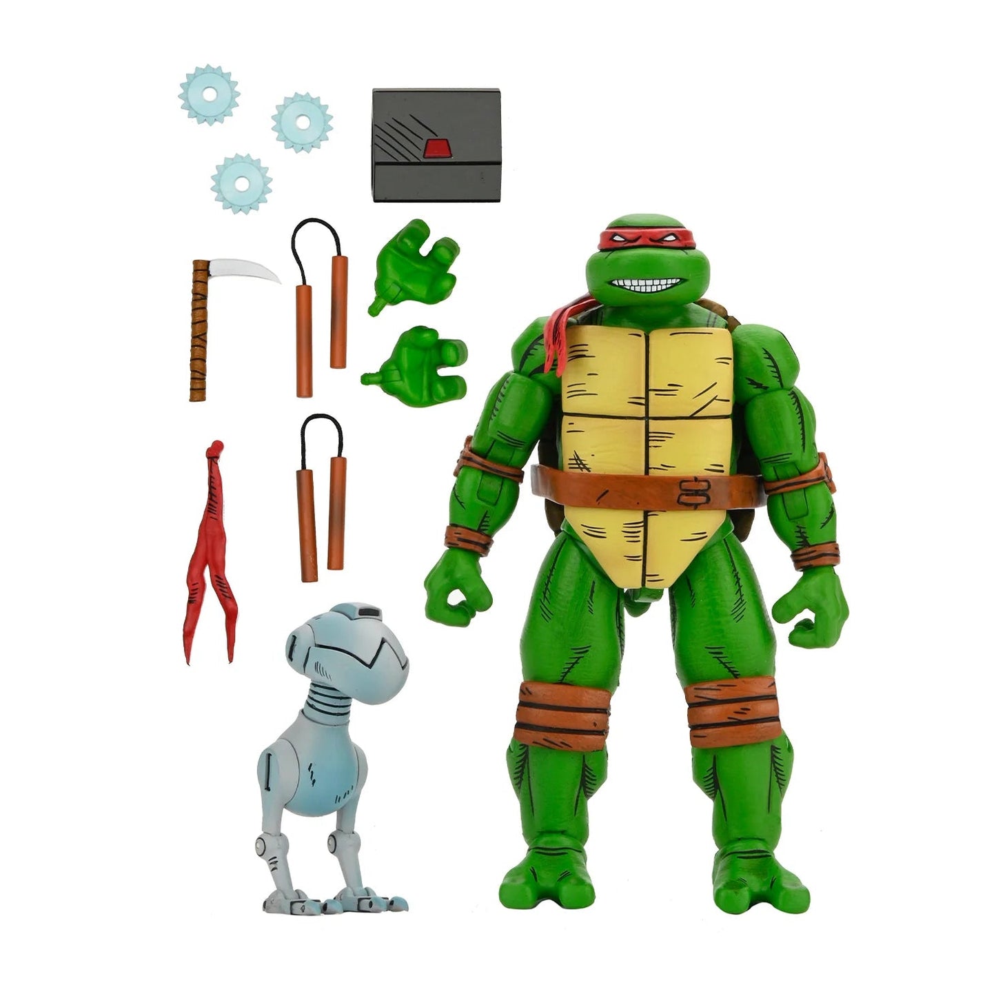 NECA - Teenage Mutant Ninja Turtles (Mirage Comics TMNT) - Raphael + Michelangelo + Donatello + Leonardo (Figuras de 7")