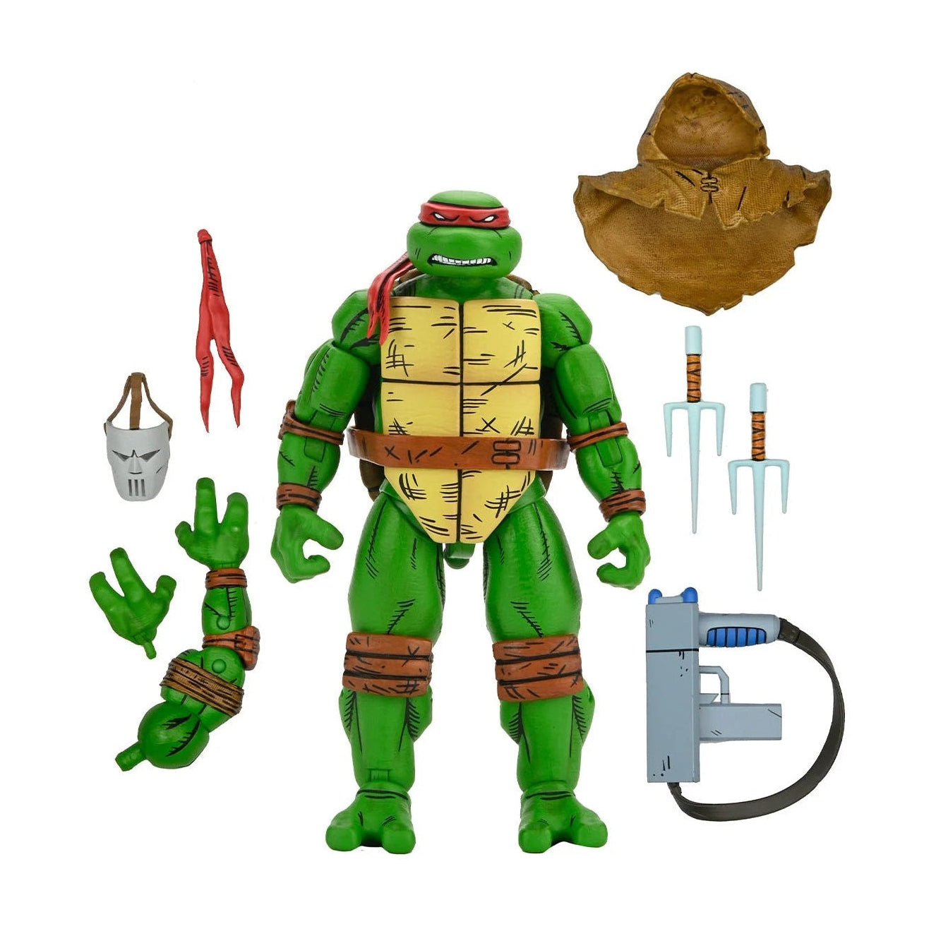 NECA - Teenage Mutant Ninja Turtles (Mirage Comics TMNT) - Raphael + Michelangelo + Donatello + Leonardo (Figuras de 7")