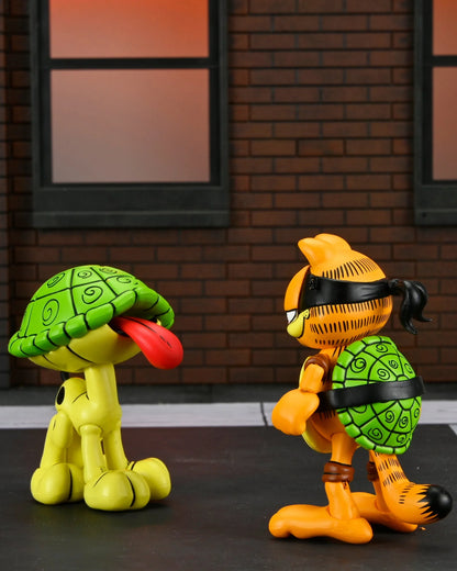 TMNT (Archie Comics) x Garfield - Figura a escala de 7 pulgadas Ultimate - Garfello and Odie