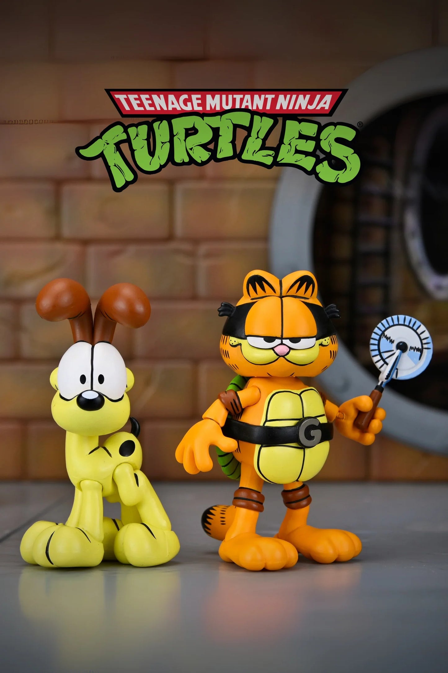 TMNT (Archie Comics) x Garfield - Figura a escala de 7 pulgadas Ultimate - Garfello and Odie