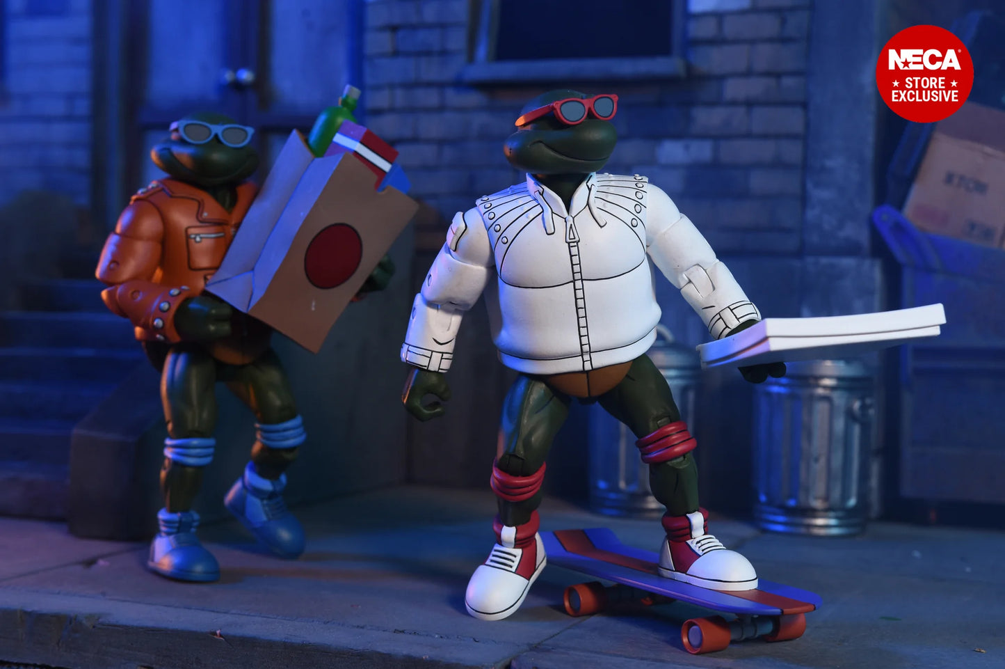 NECA - TMNT (Cartoon) - Punk Leonardo y Punk Raphael 2 pack (Figura de 7")