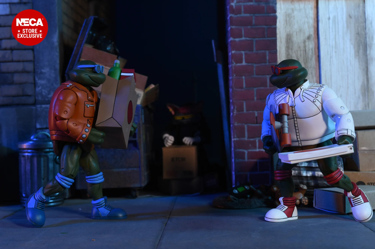 NECA - TMNT (Cartoon) - Punk Leonardo y Punk Raphael 2 pack (Figura de 7")