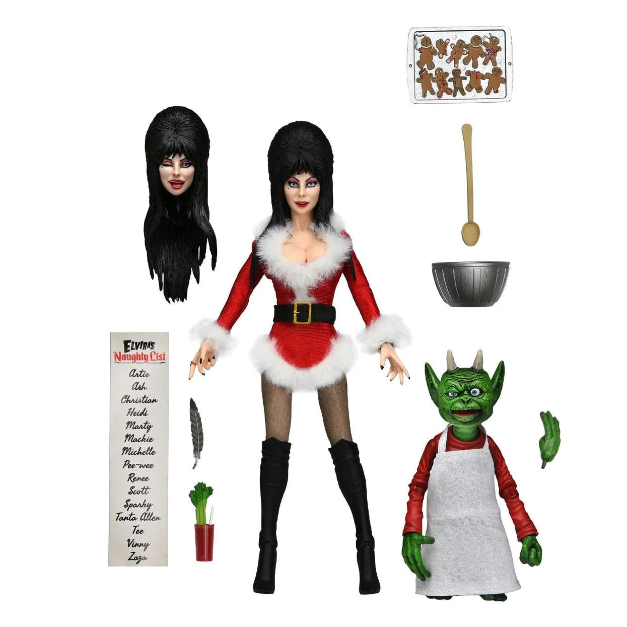 NECA - Elvira Very Scary Christman (Figura de 8")