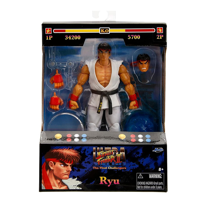 JADA TOYS - Street Fighter II Ultra - Ryu (Figura de 6")