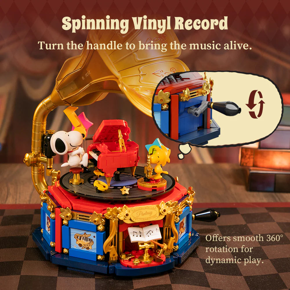 PANTASY - Snoopy (Peanuts) - Phonograph (Bloques para armar)