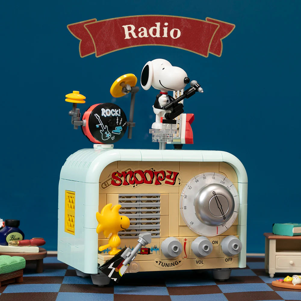 PANTASY - Snoopy (Peanuts) Retro Time Series - Radio (Bloques para armar)
