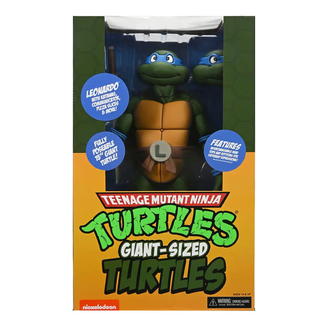 NECA - Teenage Mutant Ninja Turtles (Cartoon) - Leonardo (Figura de 38 cms.)