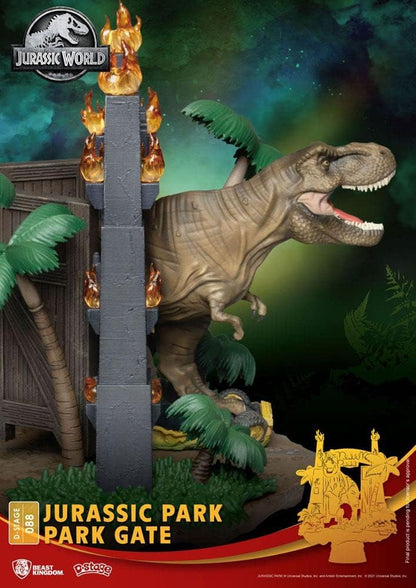 Jurassic Park - D-Stage Park Gate Statue - 6"