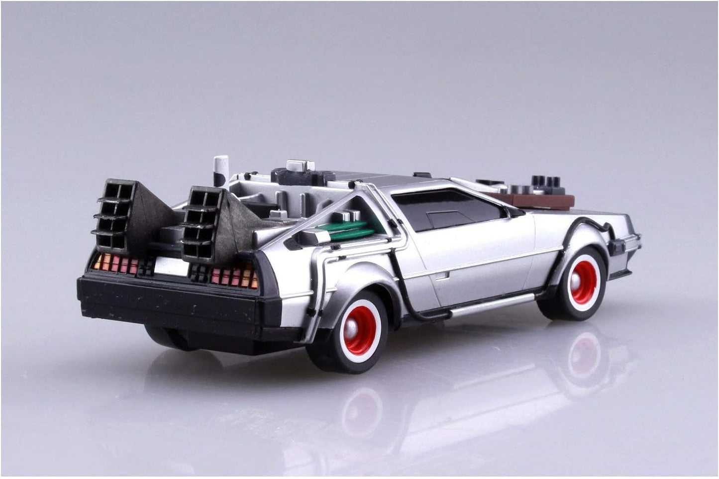 AOSHIMA - Back to The Future III - Pullback Time Machine Delorian (Vehículo escala 1:43) (Model Kit)