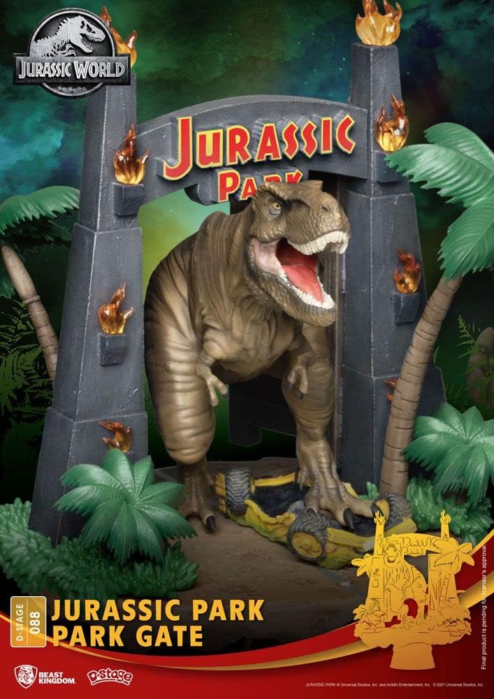 Jurassic Park - D-Stage Park Gate Statue - 6"