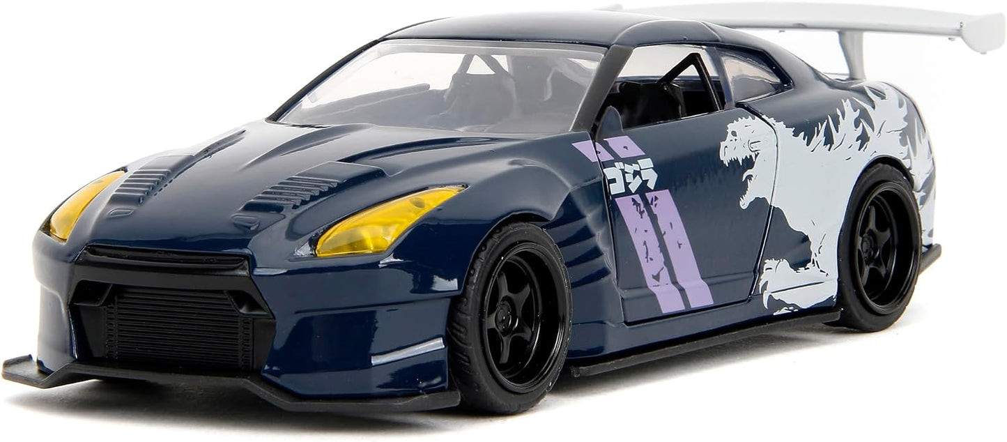 Godzilla 2009 - Vehiculo a escala de 1:32 Die-cast Hollywood Rides - 2009 Nissan GT-R R35  - Ben Sopra