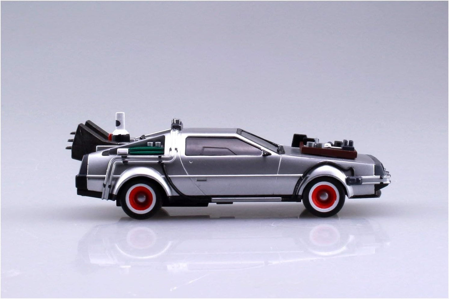 AOSHIMA - Back to The Future III - Pullback Time Machine Delorian (Vehículo escala 1:43) (Model Kit)