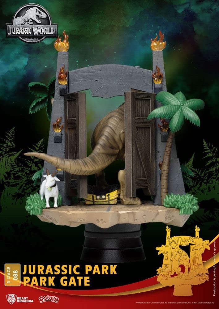 Jurassic Park - D-Stage Park Gate Statue - 6"