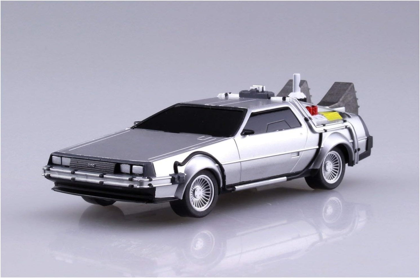 AOSHIMA - Back to The Future II - Pullback Time Machine Delorian (Vehículo escala 1:43) (Model Kit)