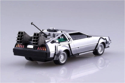 AOSHIMA - Back to The Future I - Pullback Time Machine Delorian (Vehículo escala 1:43) (Model Kit)