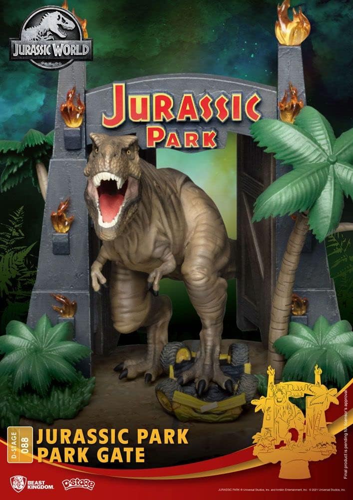 Jurassic Park - D-Stage Park Gate Statue - 6"
