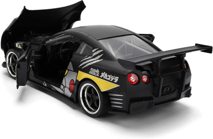 Godzilla - Vehiculo a escala de 1:24 Die-cast Hollywood Rides - Nissan 2009 GT-R Ben Sopra