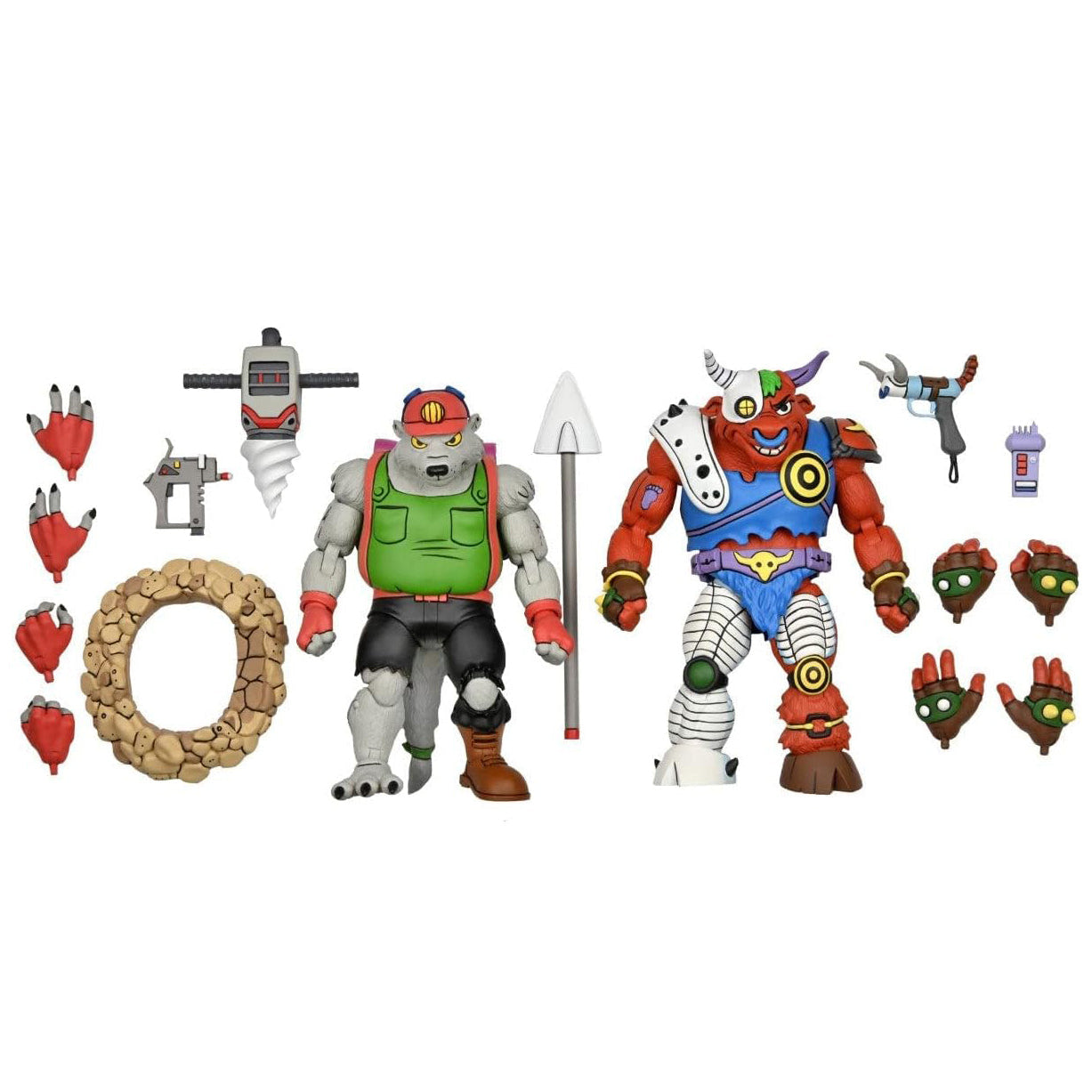 NECA - TMNT (Cartoon) - Dirtbag y Groundchuck 2 pack (Figura de 7")