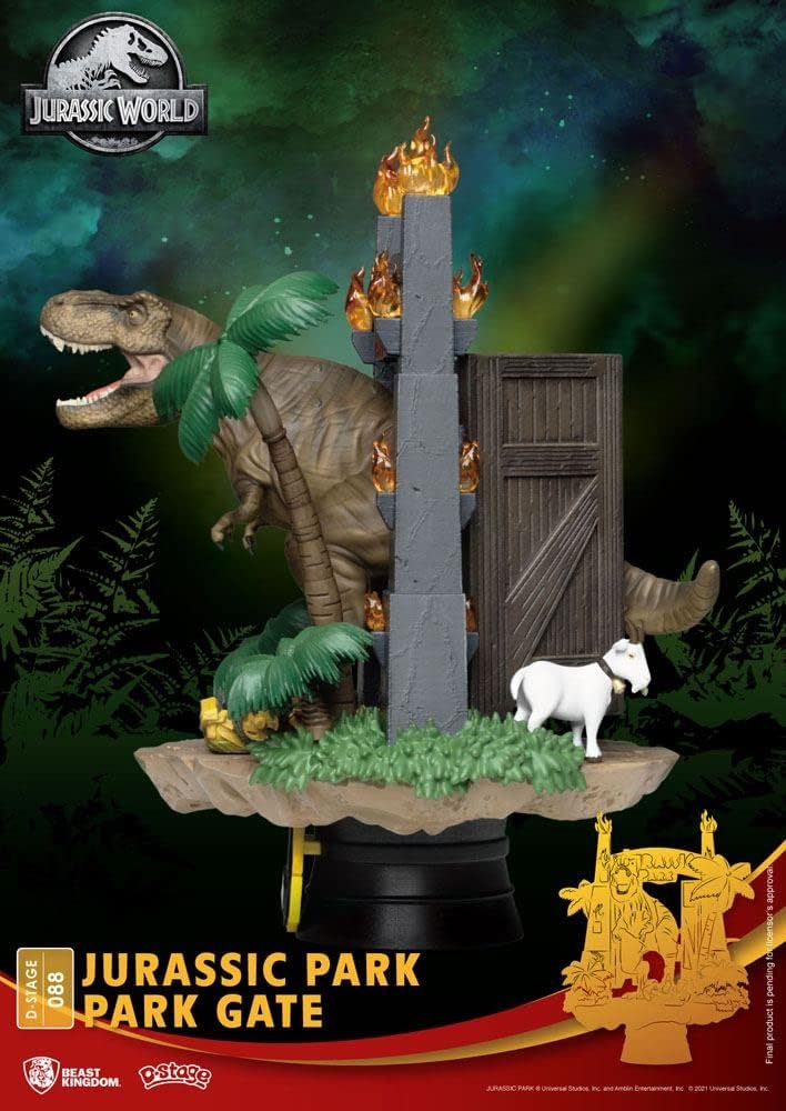 Jurassic Park - D-Stage Park Gate Statue - 6"