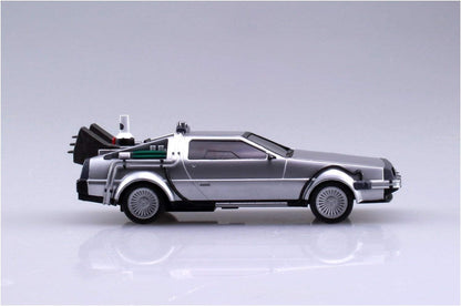 AOSHIMA - Back to The Future II - Pullback Time Machine Delorian (Vehículo escala 1:43) (Model Kit)