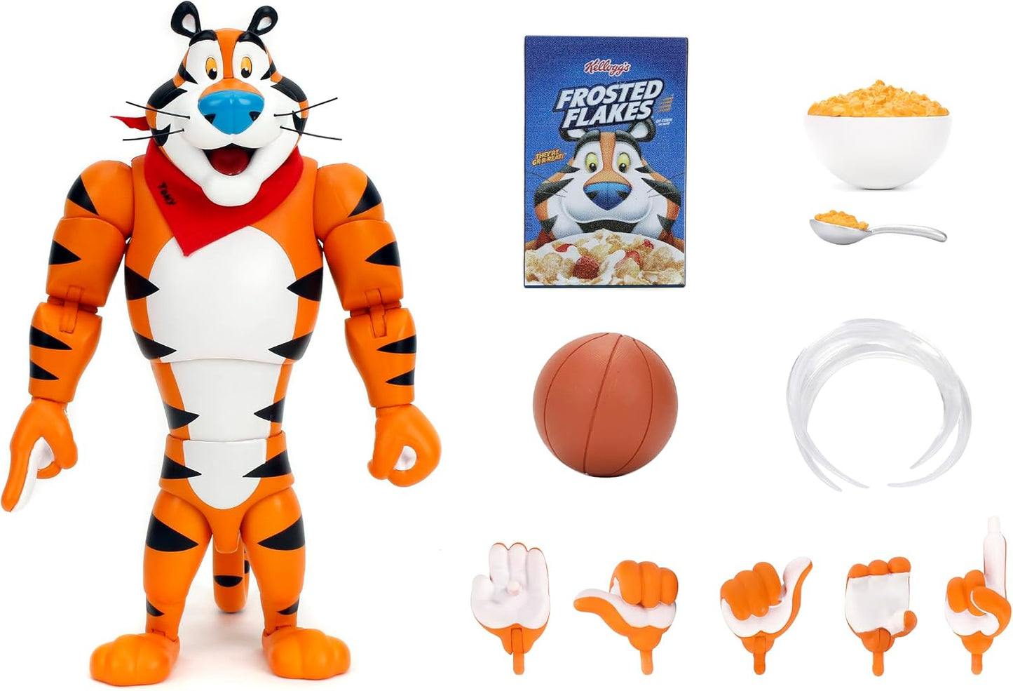 Jada Toys - Frosted Flakes - Figura a escala de 6 pulgadas - Tony the Tiger