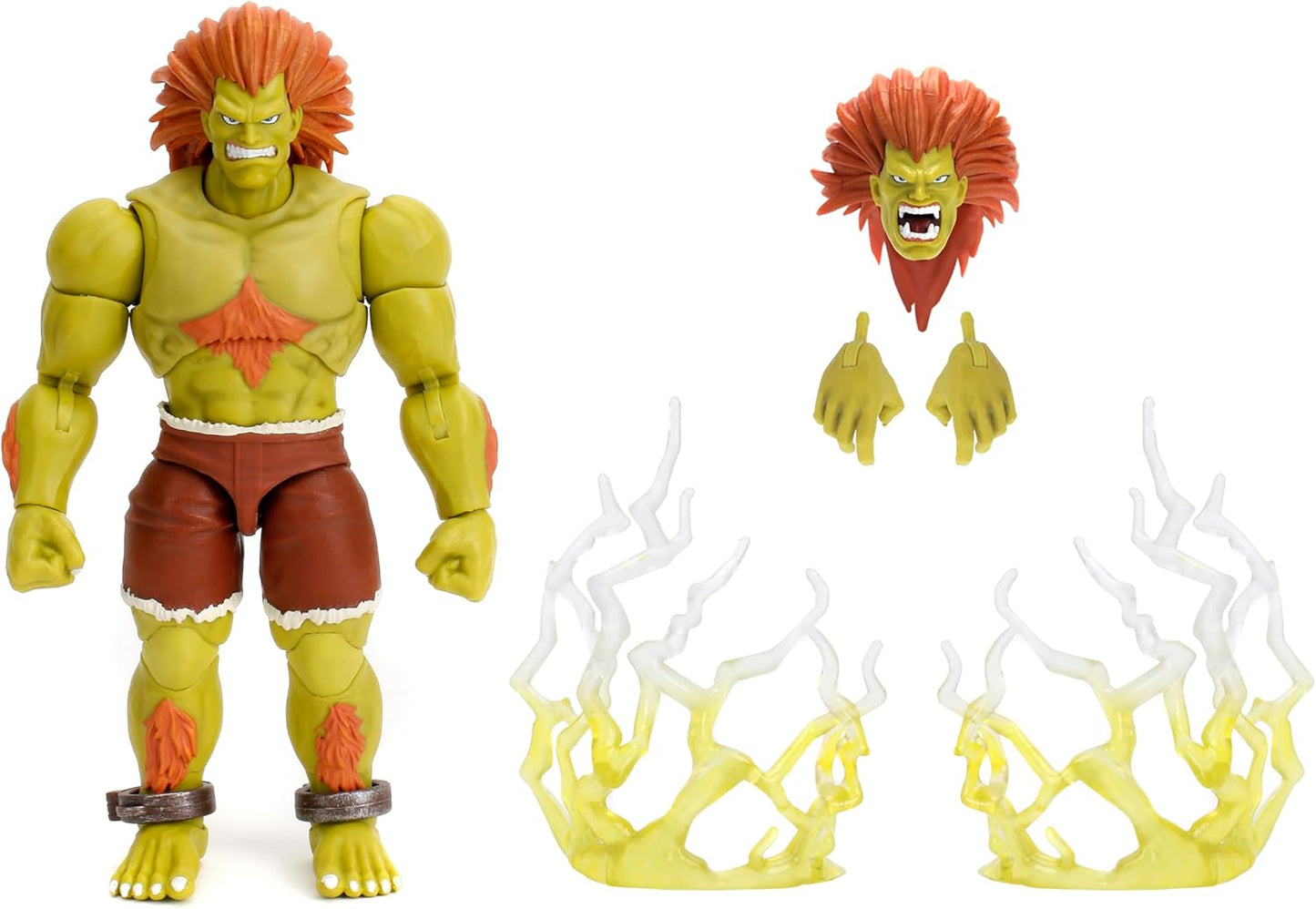 Jada Toys - Street Fighter II Ultra - Figura a escala de 6 pulgadas Deluxe - Blanka
