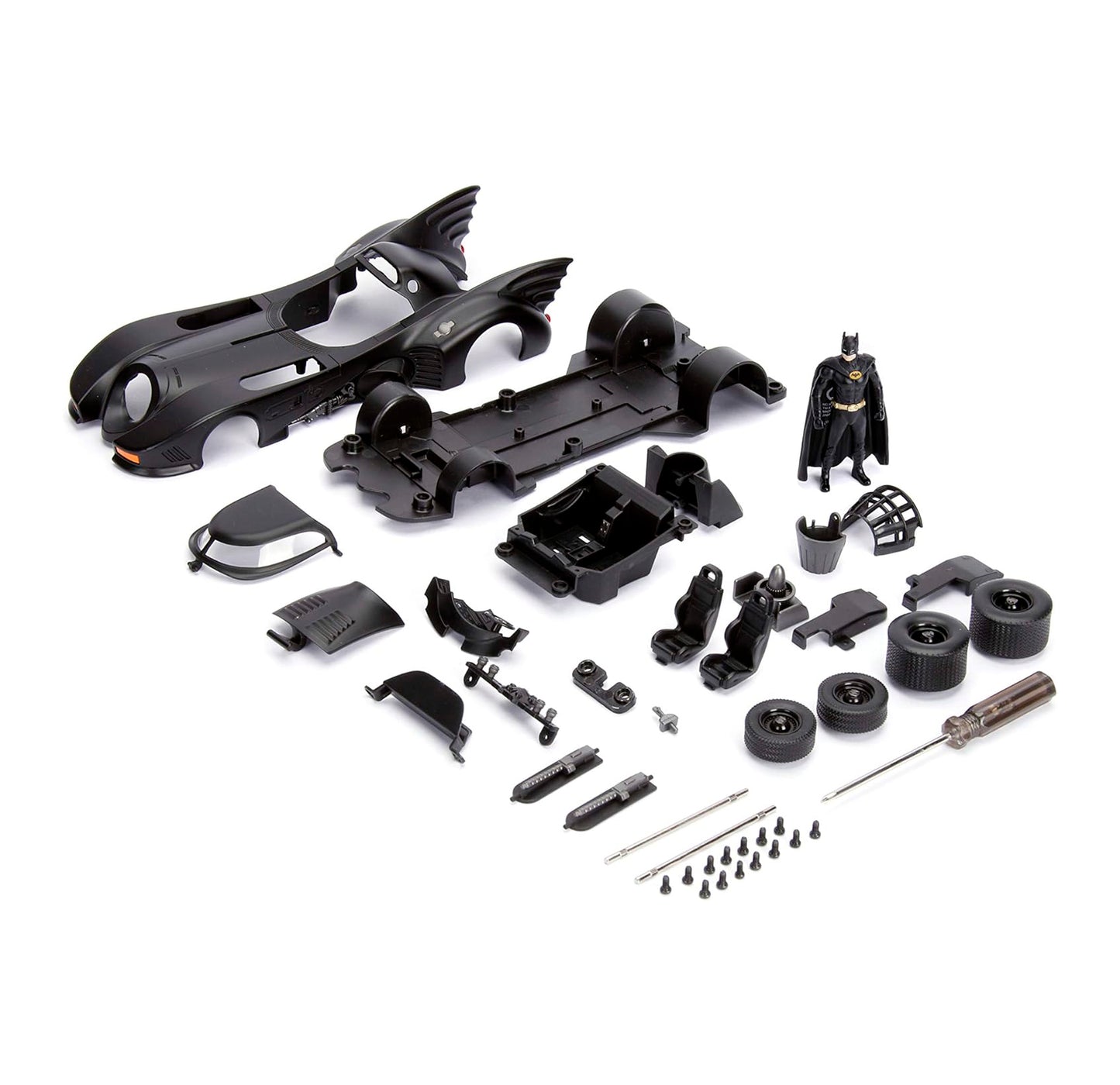 JADA TOYS - Batman - Die Cast Hollywood Rides - 1989 Batmobile with Batman Figure (Auto a escala 1:24)