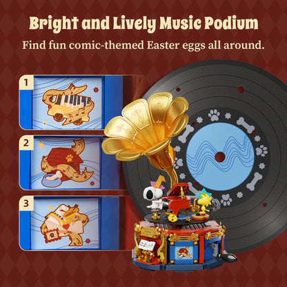 PANTASY - Snoopy (Peanuts) - Phonograph (Bloques para armar)