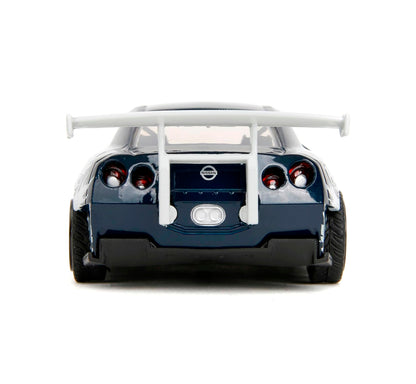 JADA TOYS - GODZILLA 2009 - Die-cast Hollywood Rides Nissan GT-R R35 (Auto escala 1:32)