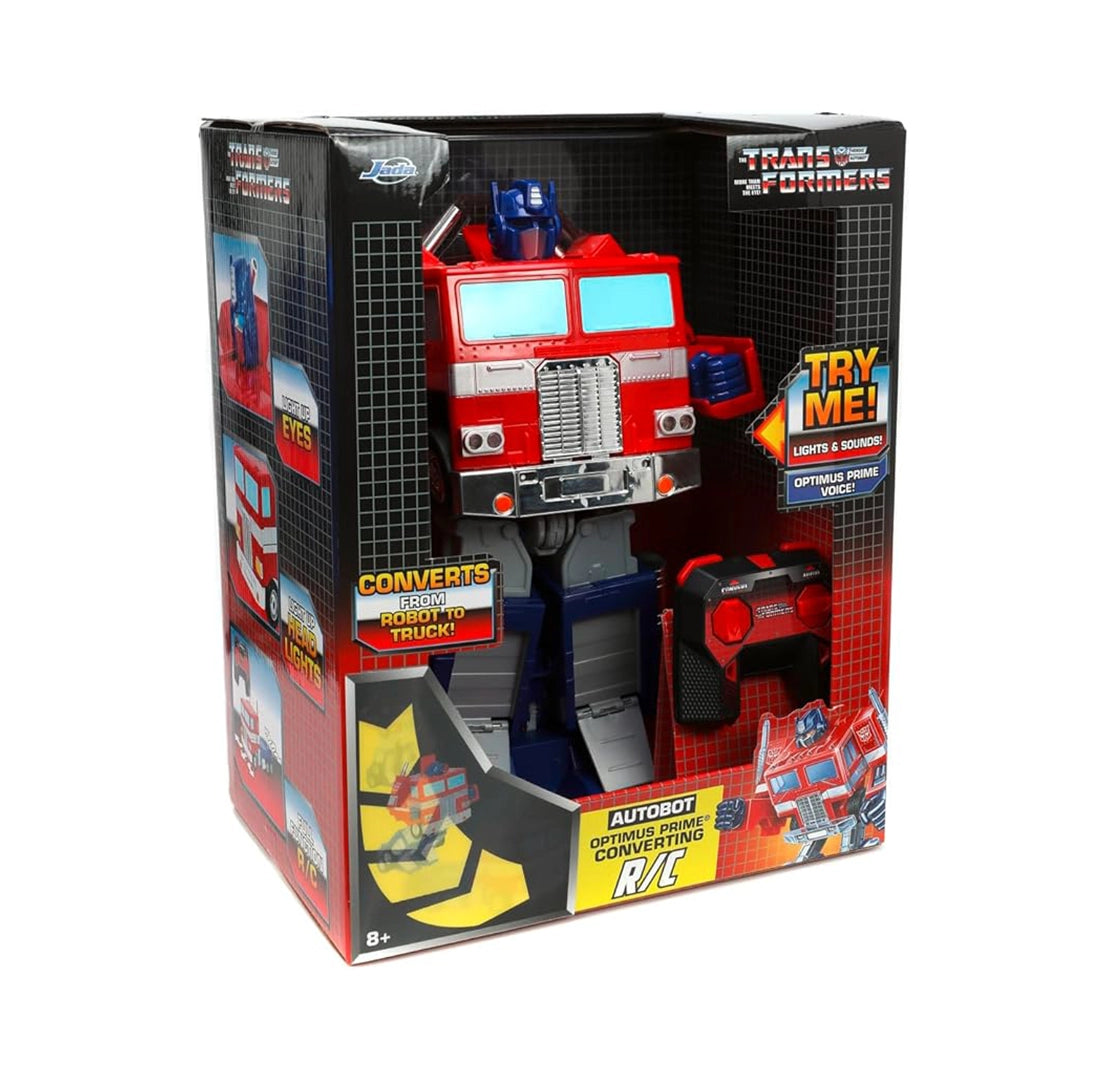 JADA TOYS - Transformers: G1 Optimus Prime - Figura de 12" (conversión a control remoto)
